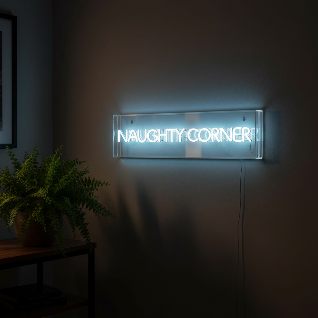 Naughty Corner Led Neon Light Box