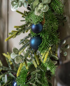 Navy Bauble Festive Wreath