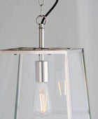 Nickel Trapeze Pendant Light - The Farthing