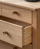 Nordic Oak 5 Drawer Chest of Drawers