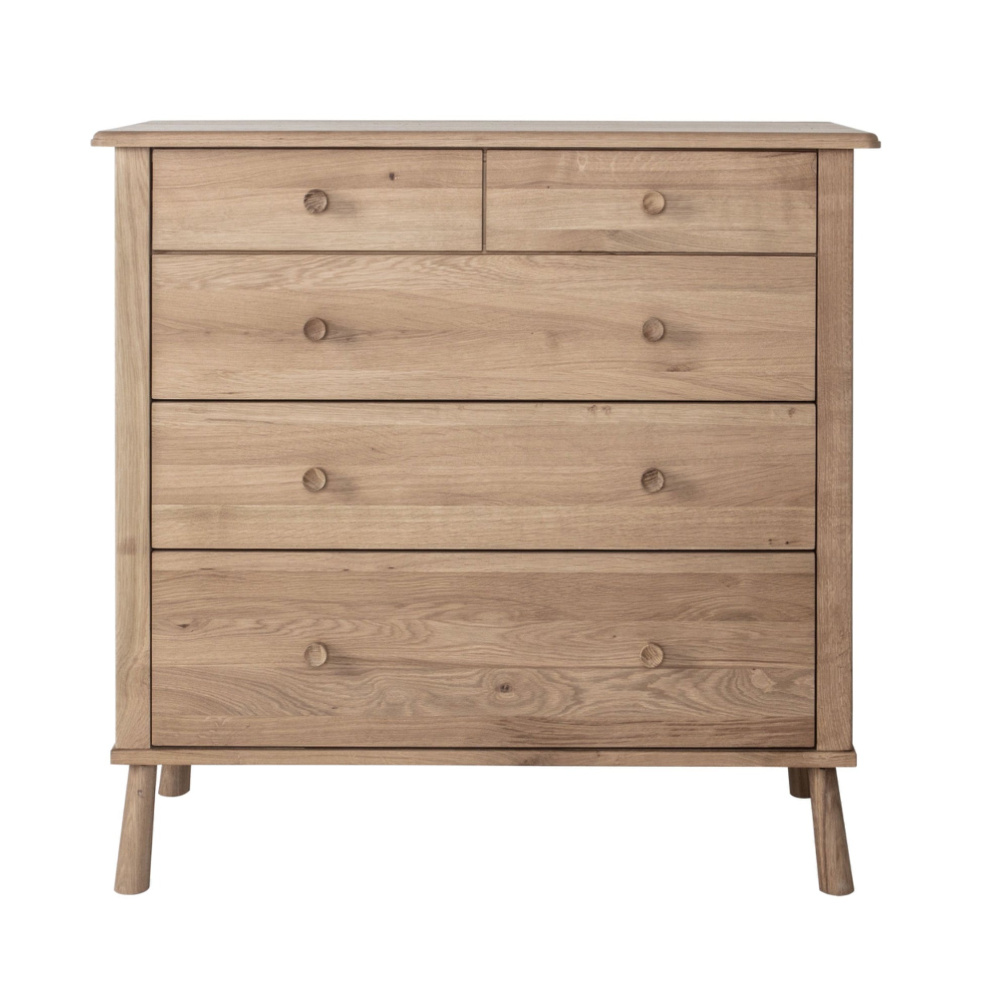 Nordic Oak 5 Drawer Chest of Drawers 3