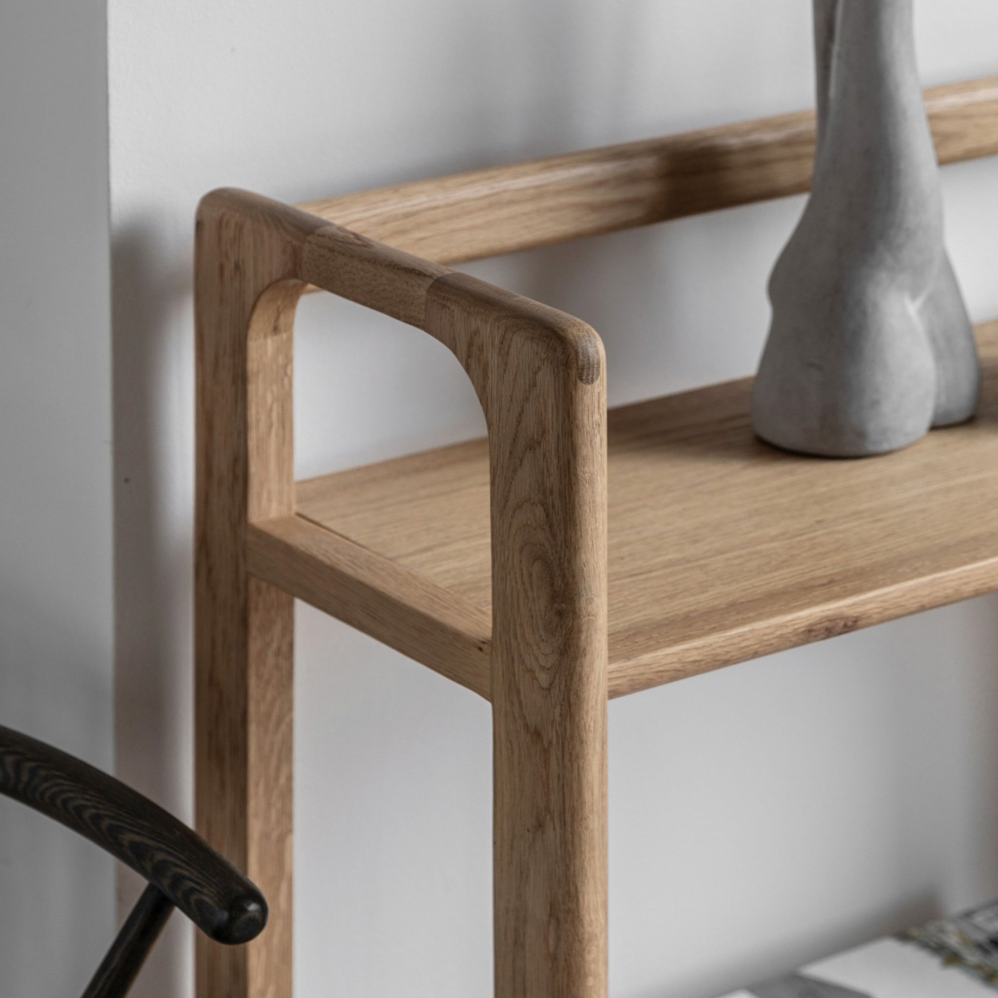 Nordic Oak Open Display Shelf Unit 1