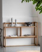 Nordic Oak Open Display Shelf Unit