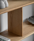 Nordic Oak Open Display Shelf Unit 2