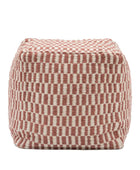Nutmeg Woven Pattern Pouffe 1