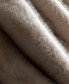 Oatmeal Faux Fur Throw 55