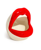 Open Mouth Red Lips Storage Jar / Salt Pig