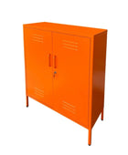 OrangeMetal2DoorCabinet at the farthing  2