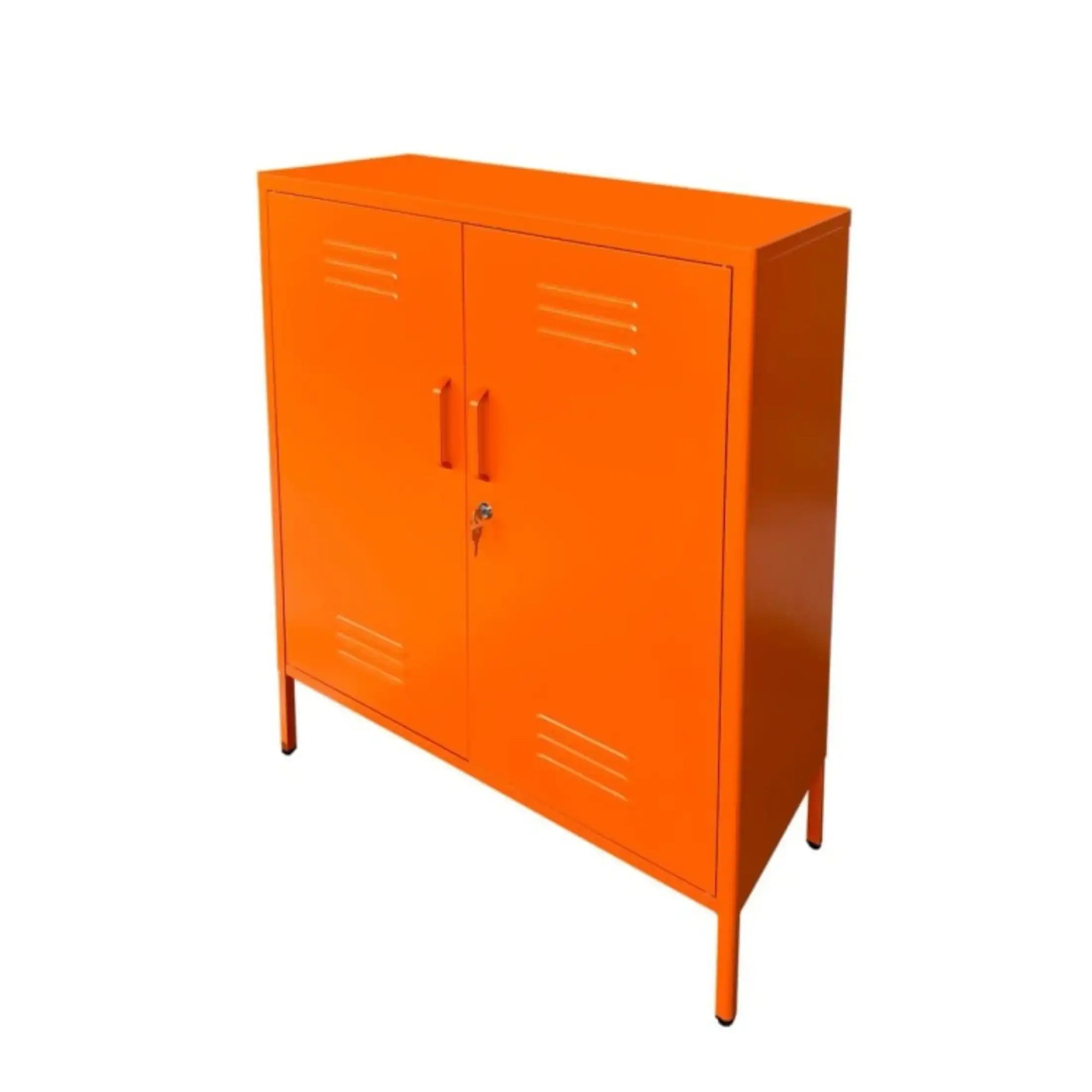 OrangeMetal2DoorCabinet at the farthing  2