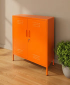 OrangeMetal2DoorCabinet at the farthing 