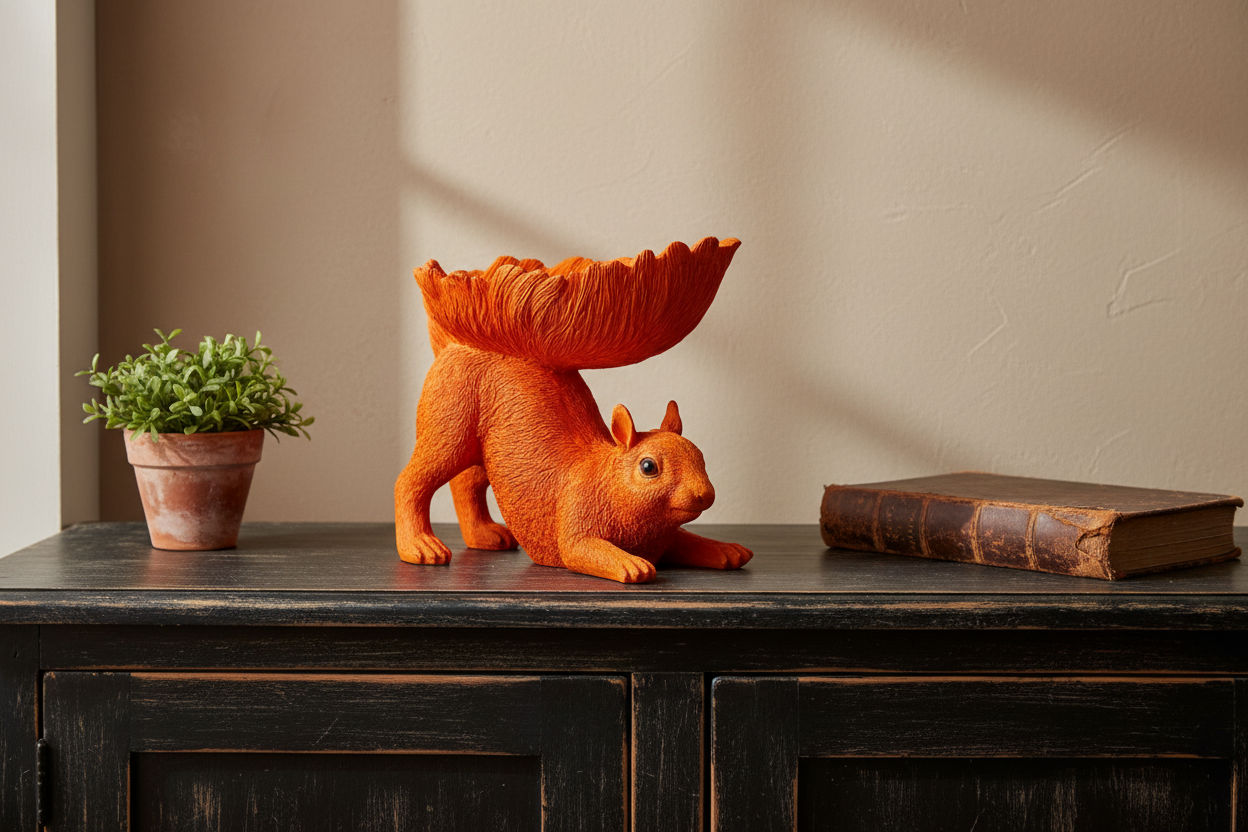 Orange Squirrel Bowl