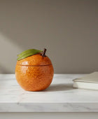 Orange Storage Jar