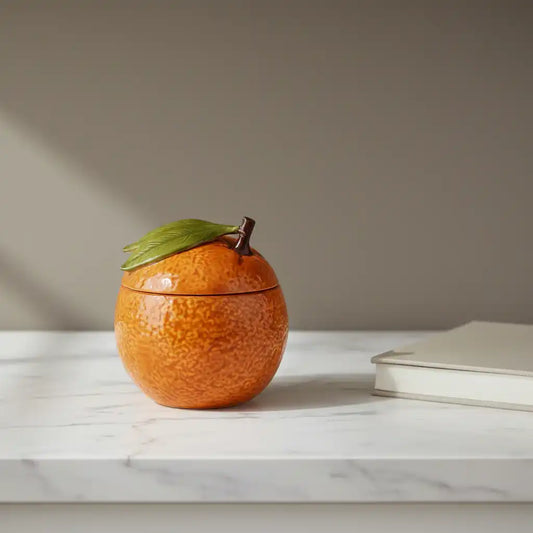 Orange Storage Jar