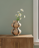 Organic Handblown Stripes Vase