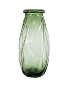 Organic Shaped Green Glass Vase - The Farthing