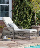 Outdoor Faux Rattan Sun Longer FARTHING 1