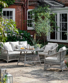 Outdoor PE Rattan Country Sofa Dining Set 5