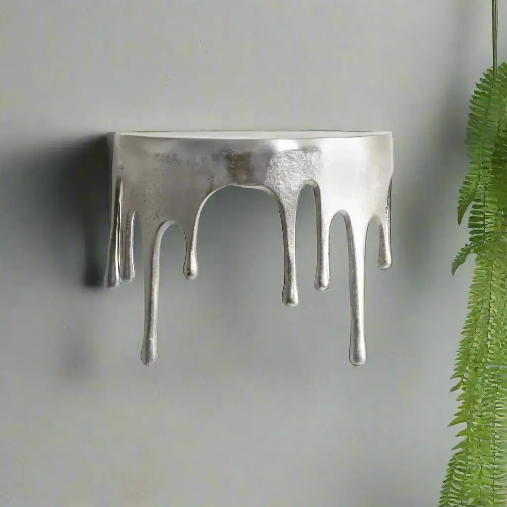 Silver ring with a unique design on a white background