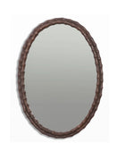 Oval Bamboo Style Wall Mirror