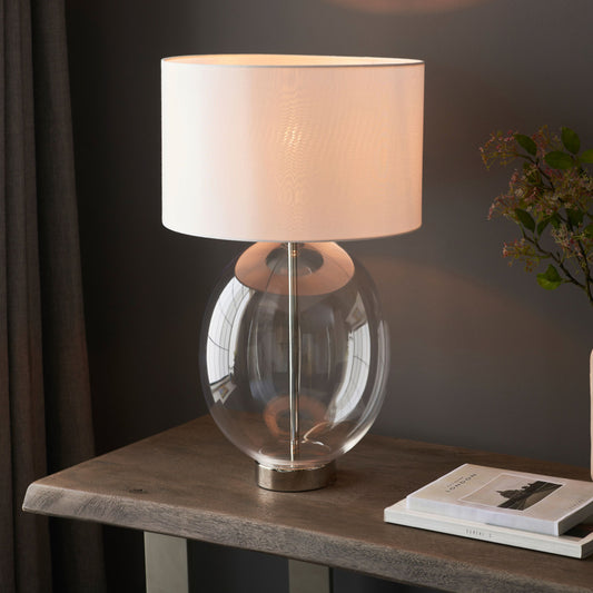 Oversized Oval Glass Table Lamp 55