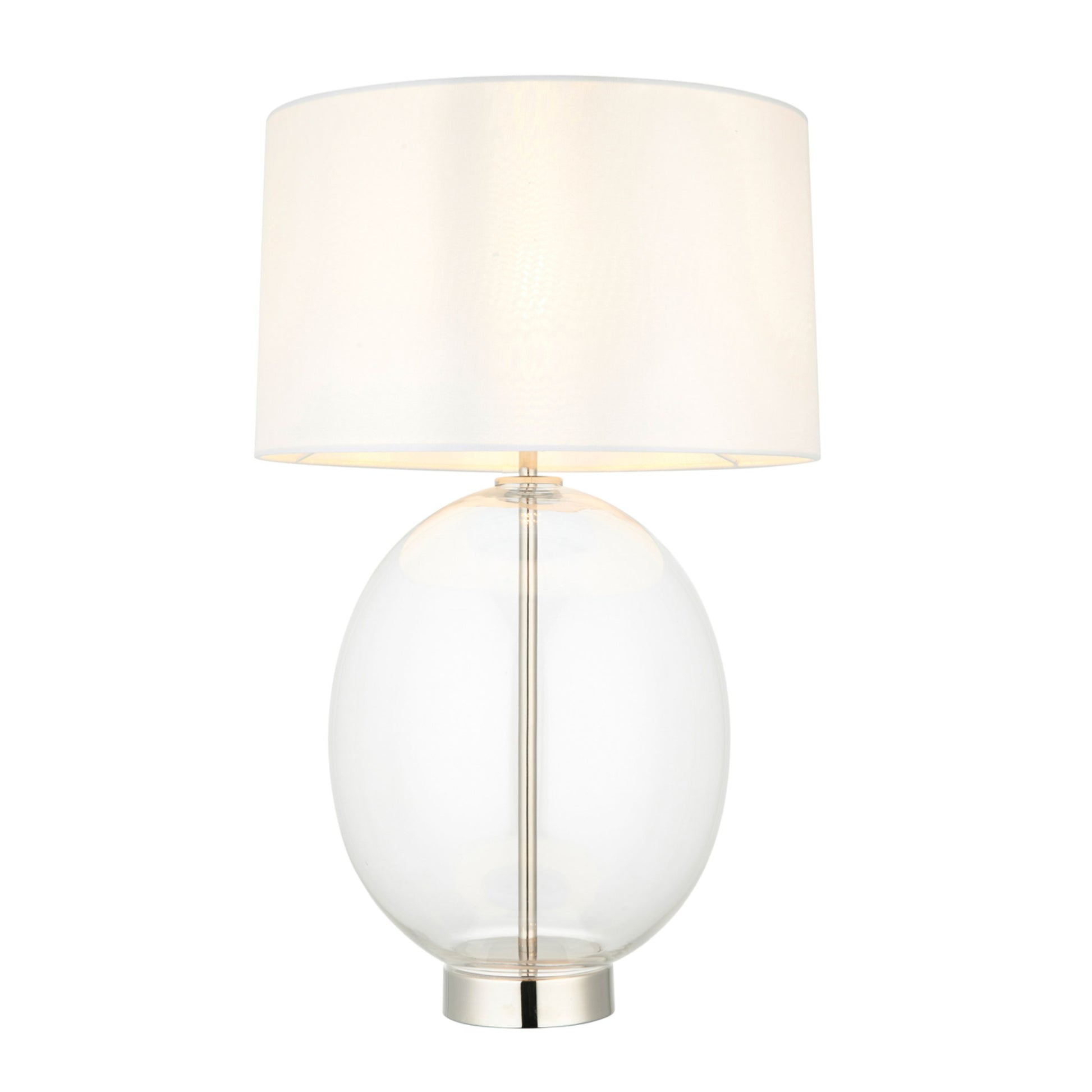 Oversized Oval Glass Table Lamp