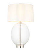 Oversized Oval Glass Table Lamp