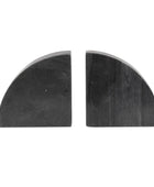 Pair of Dark Marble Bookends 1