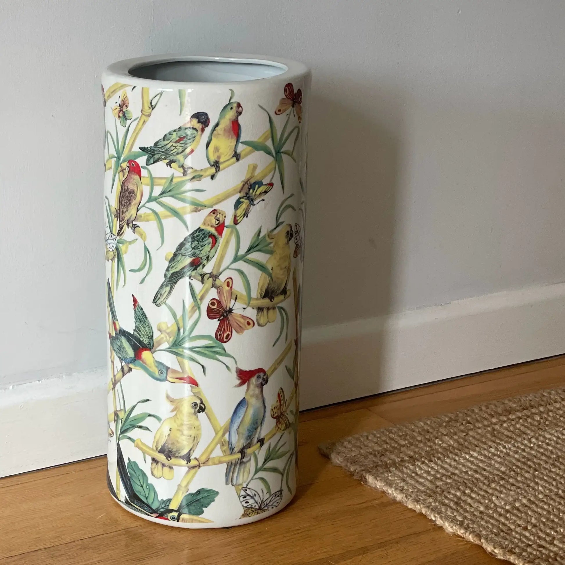 Parrots Ceramic Umbrella Stand 2