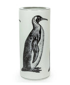 Tumbler with a penguin design on a white background