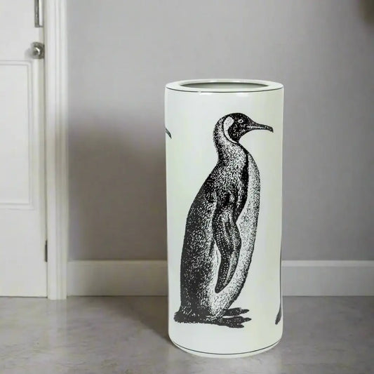 Penguin Ceramic Umbrella Stand