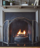 Pewter Fire Screen Surround - The Farthing