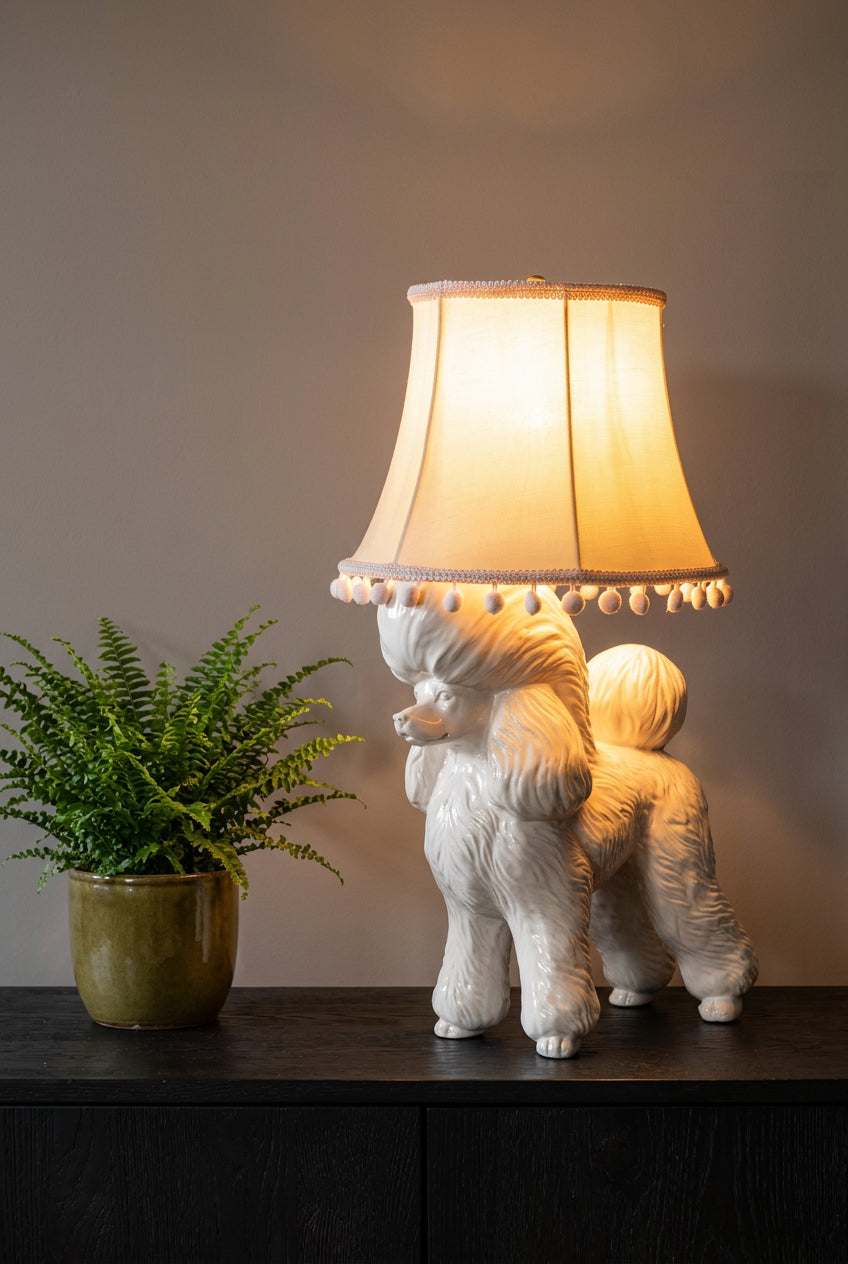 Pink Poodle Table Lamp 5