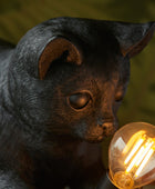 Playful Black Kitten Table Lamp 3