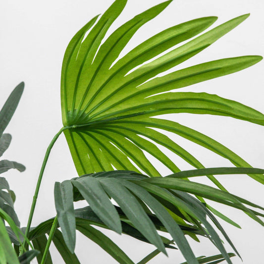 Potted Faux Green Chinese Fan Palm Plant - The Farthing