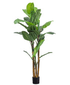 Potted Faux Green Large Banana Palm Plant - The Farthing