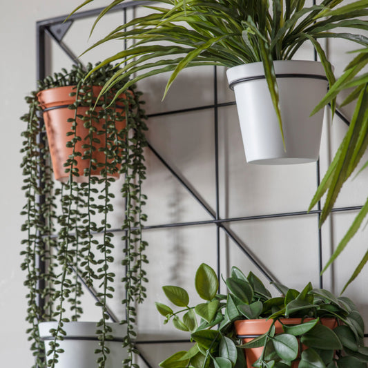 Potted Metal Wall Planter
