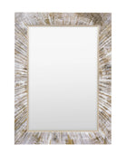 Radiating Pattern Rectangle Wall Mirror 4