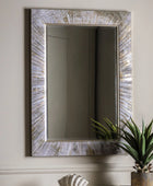 Radiating Pattern Rectangle Wall Mirror 2