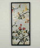 RectangularBeautifulBird_FlowersWallArtMirror