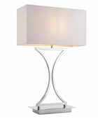 Rectangular Chrome Table Lamp 55