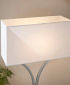 Rectangular Chrome Table Lamp