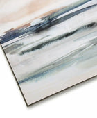 Rectangular Soft Hues Shoreline Framed Canvas