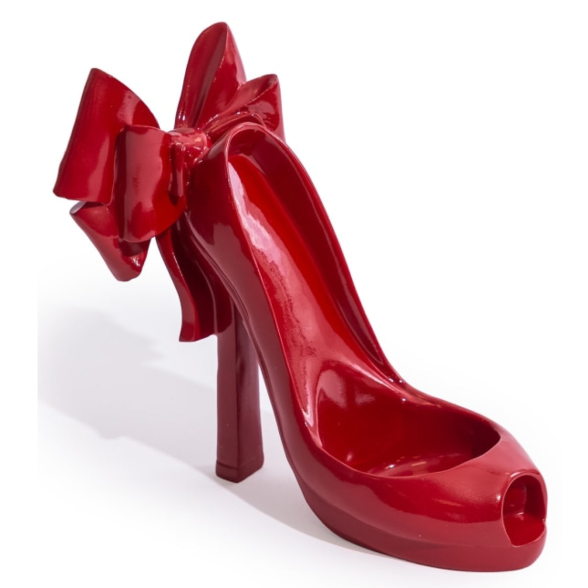 Red Bow Stiletto Wine Bottle Holder 1