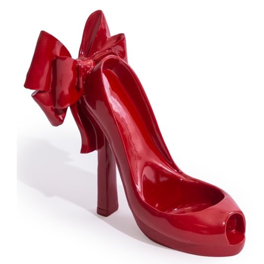 Red Bow Stiletto Wine Bottle Holder 1
