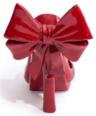 Red Bow Stiletto Wine Bottle Holder 3
