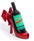 Red Bow Stiletto Wine Bottle Holder 6