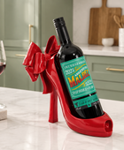 Red Bow Stiletto Wine Bottle Holder 43