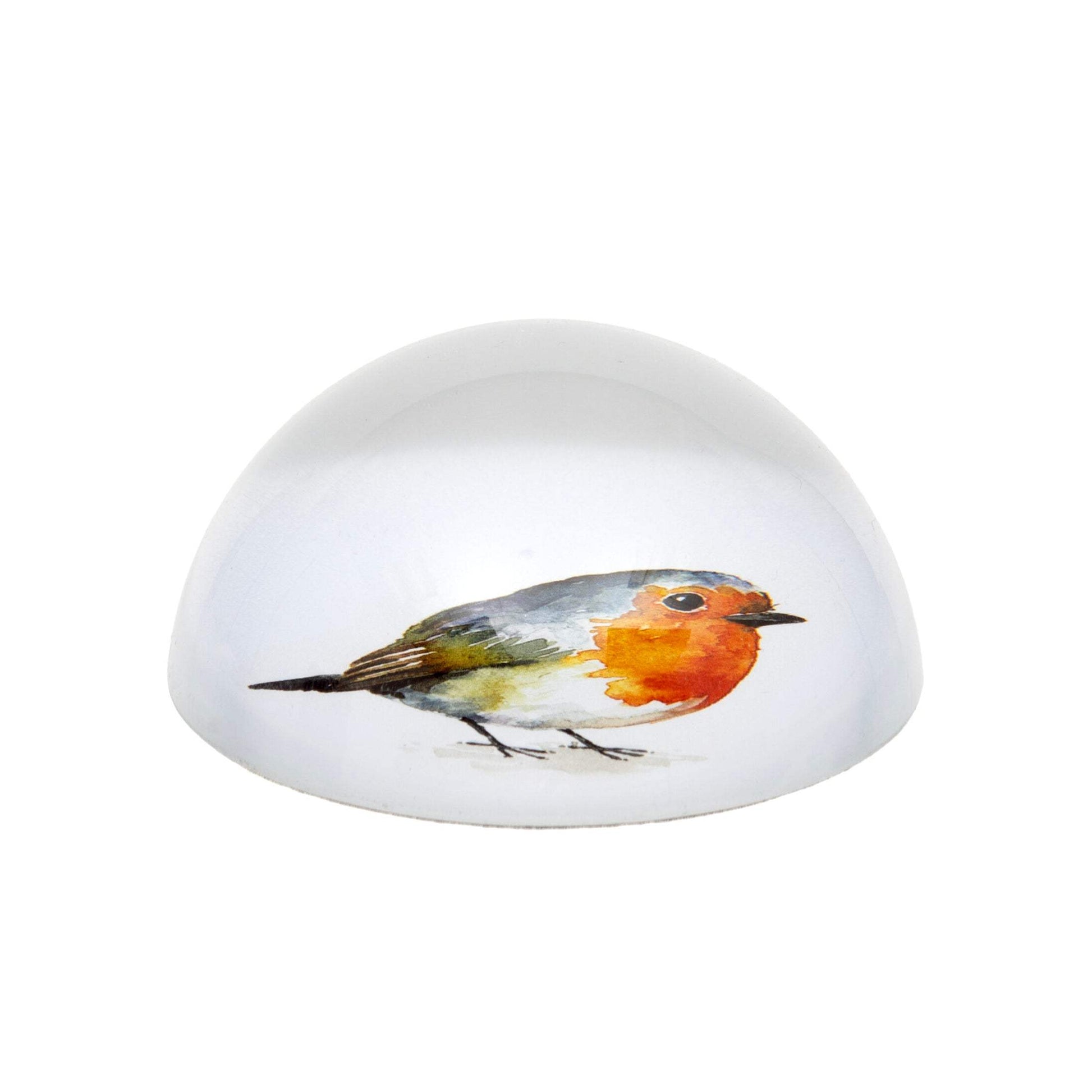 Robin Glass Paperweight - The Farthing