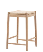 Rope Topped Wooden Stool - The Farthing