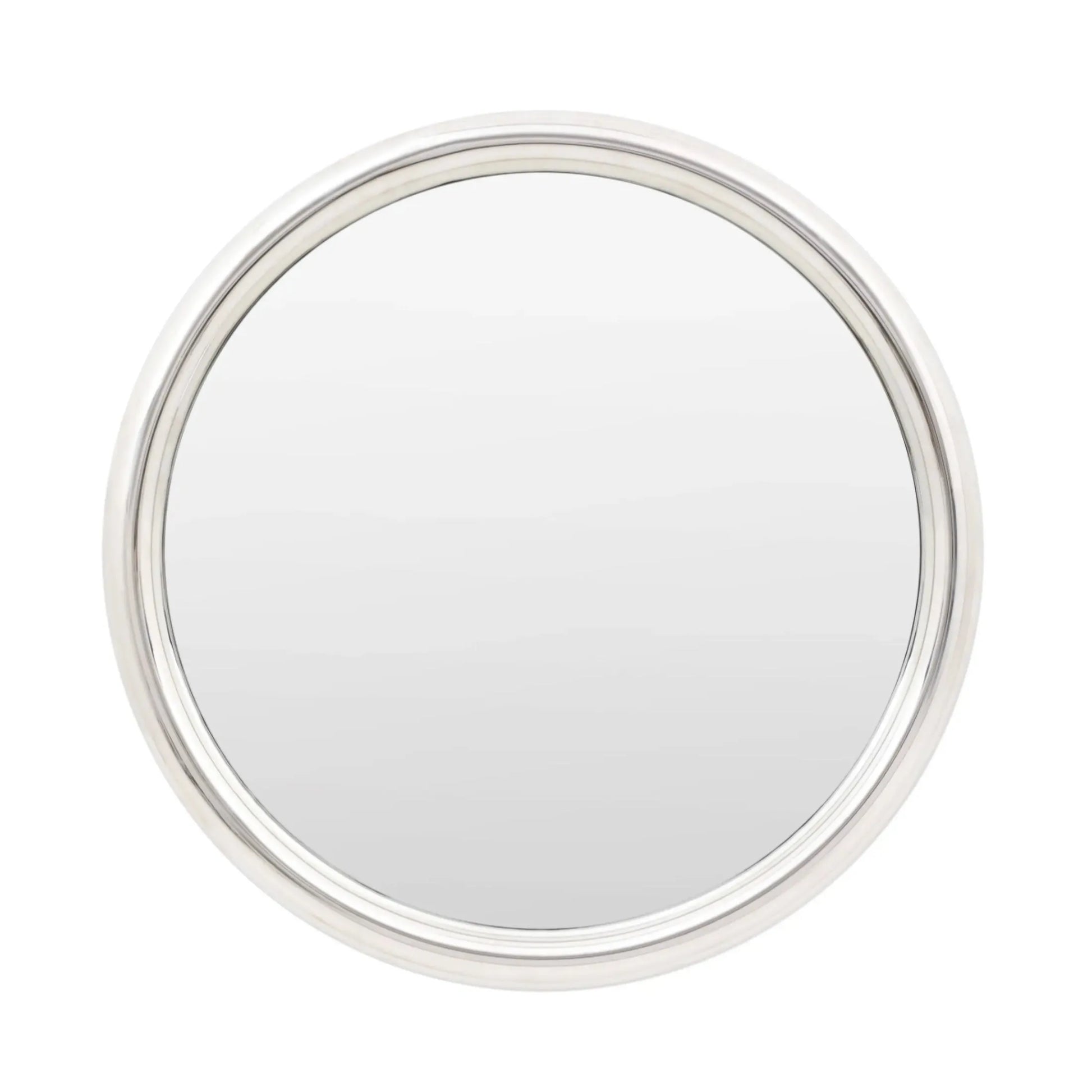 Round Art Deco Chrome Wall Mirror | FARTHING  1